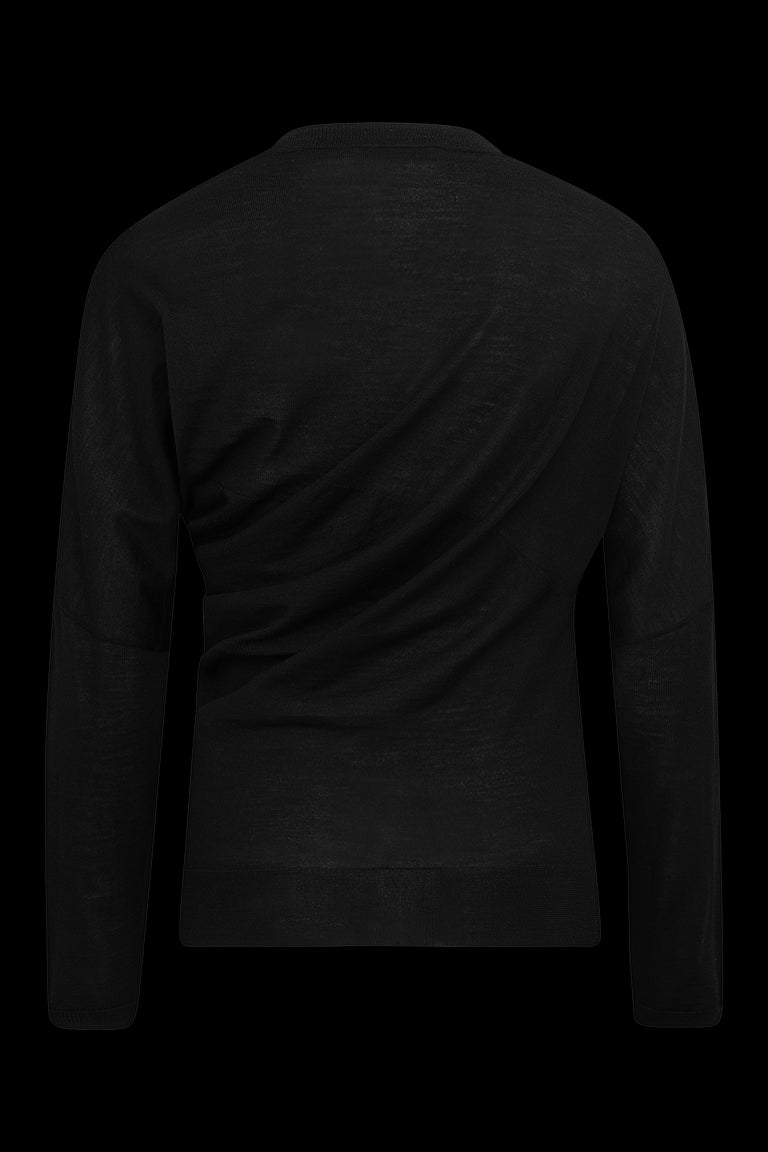 Odeeh Merino Extrafine Pullover, Jet Black