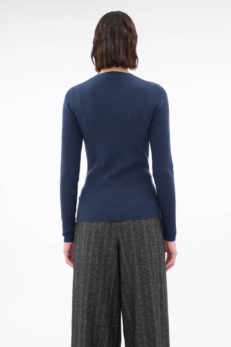 Odeeh Merino Extrafine Pullover, Steel