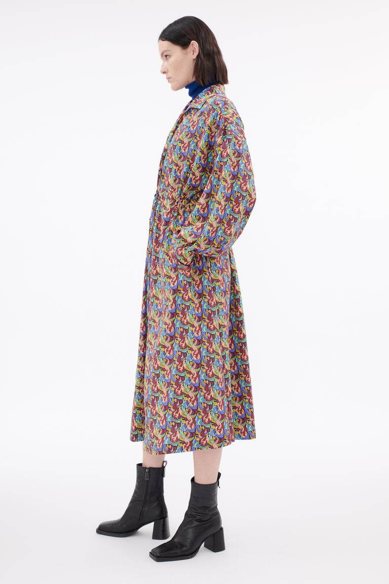 Odeeh Mermaids Heavy Crepe De Chine Kleid, Laguna