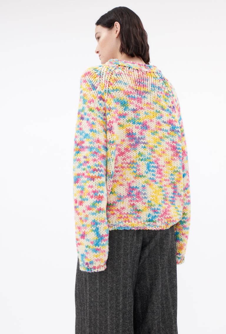 Odeeh Multicolor Printed Wool Pullover, Candy