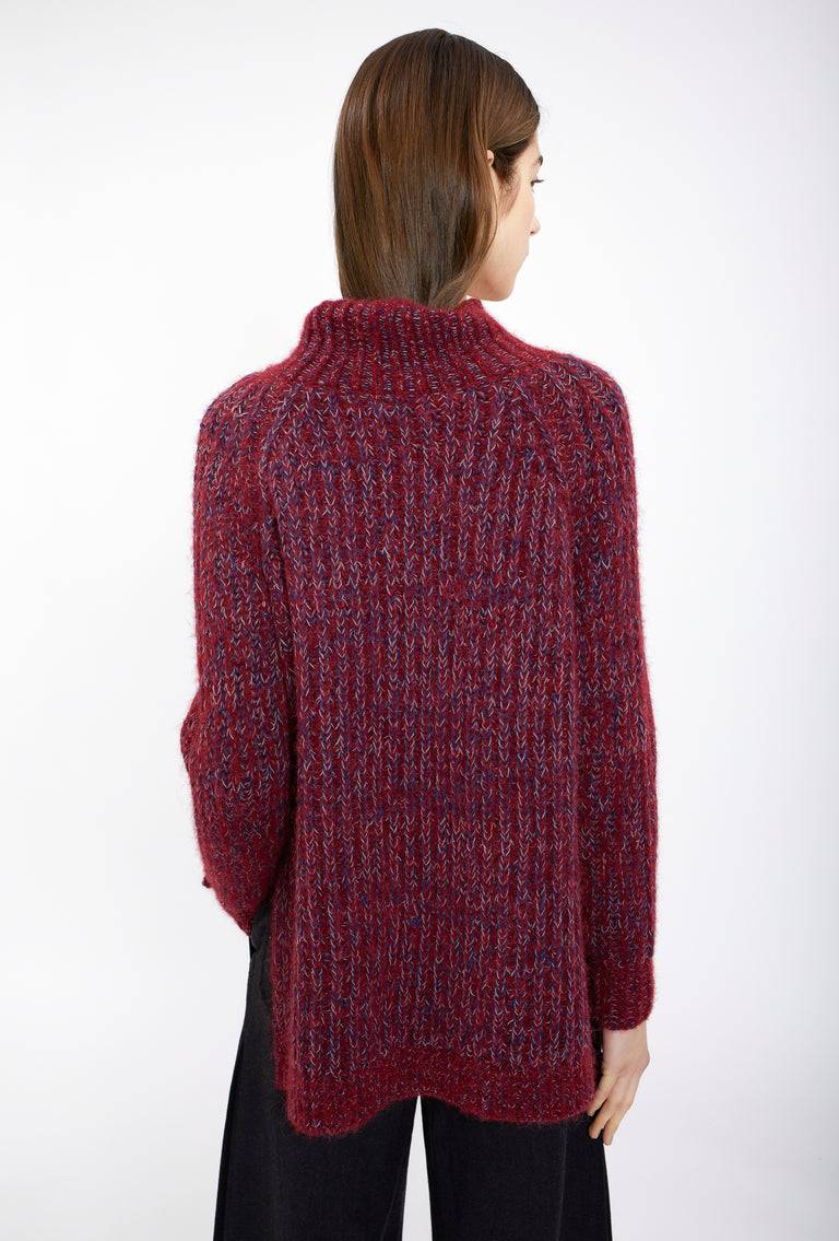 Odeeh Multiyarn Mix Pullover, Pomegranate