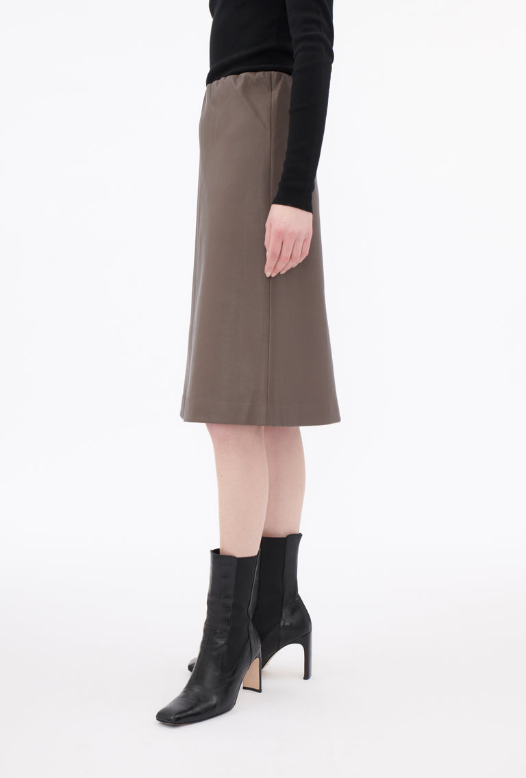 Odeeh Nappa Stretch Lederrock, Olive-brown