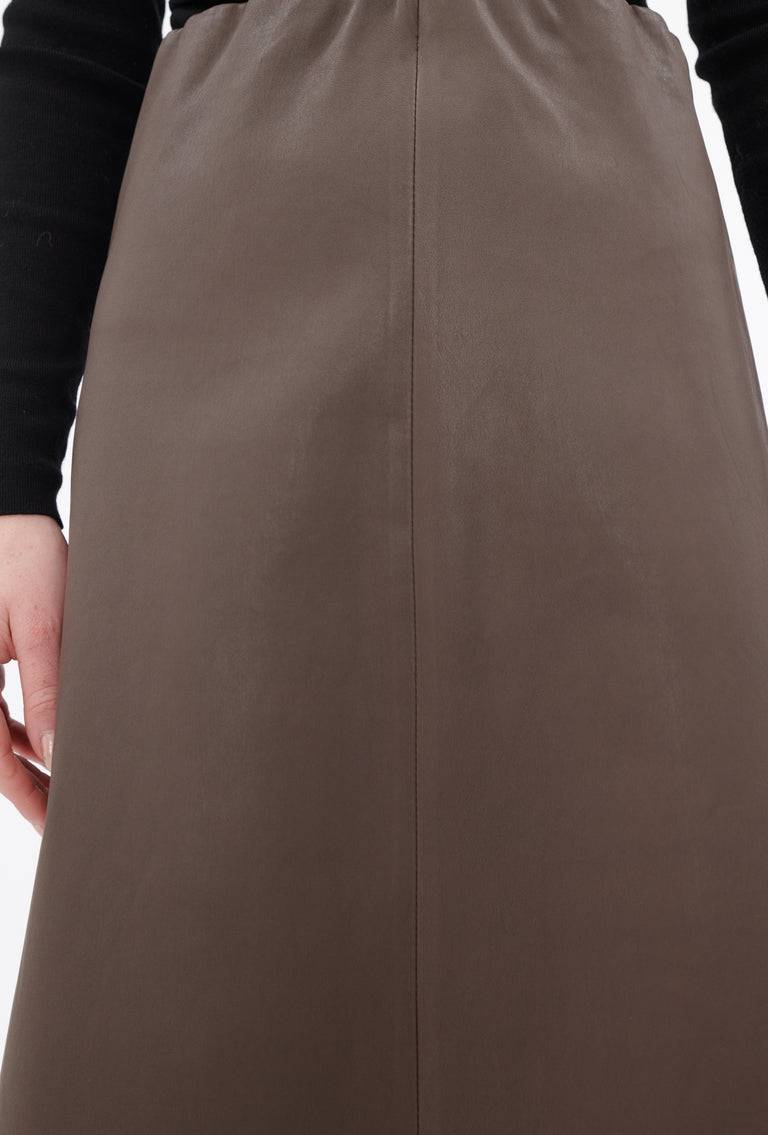 Odeeh Nappa Stretch Lederrock, Olive-brown