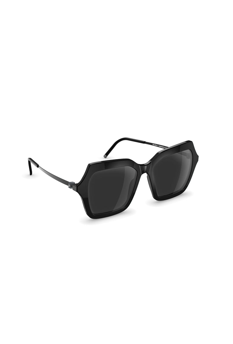 Odeeh NEUBAU Phaedra Sonnenbrille, Black/Black