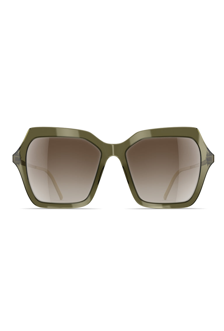 Odeeh NEUBAU Phaedra Sonnenbrille, Green/Olive