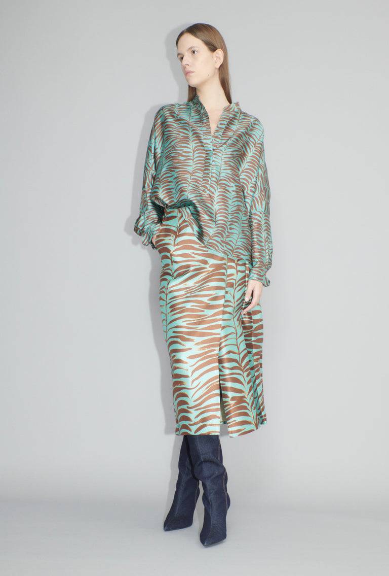 Odeeh Op-Art Tree Bluse, Shellac