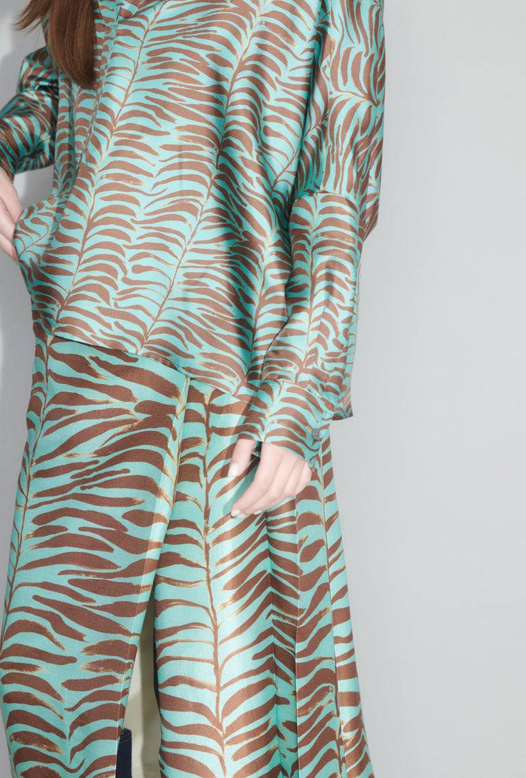 Odeeh Op-Art Tree Bluse, Shellac