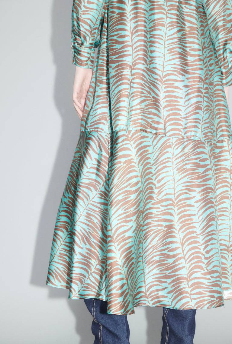 Odeeh Op-Art Tree Kleid, Shellac