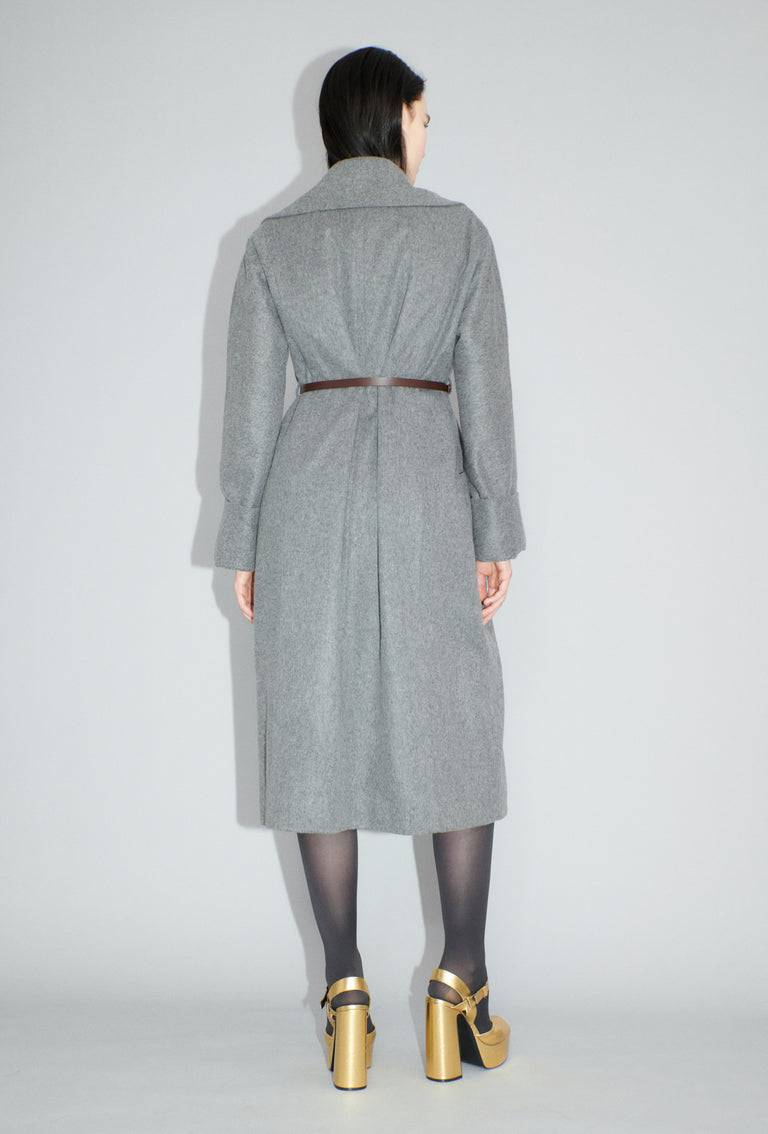 Odeeh Original Light Loden Mantel, Flannel Grey