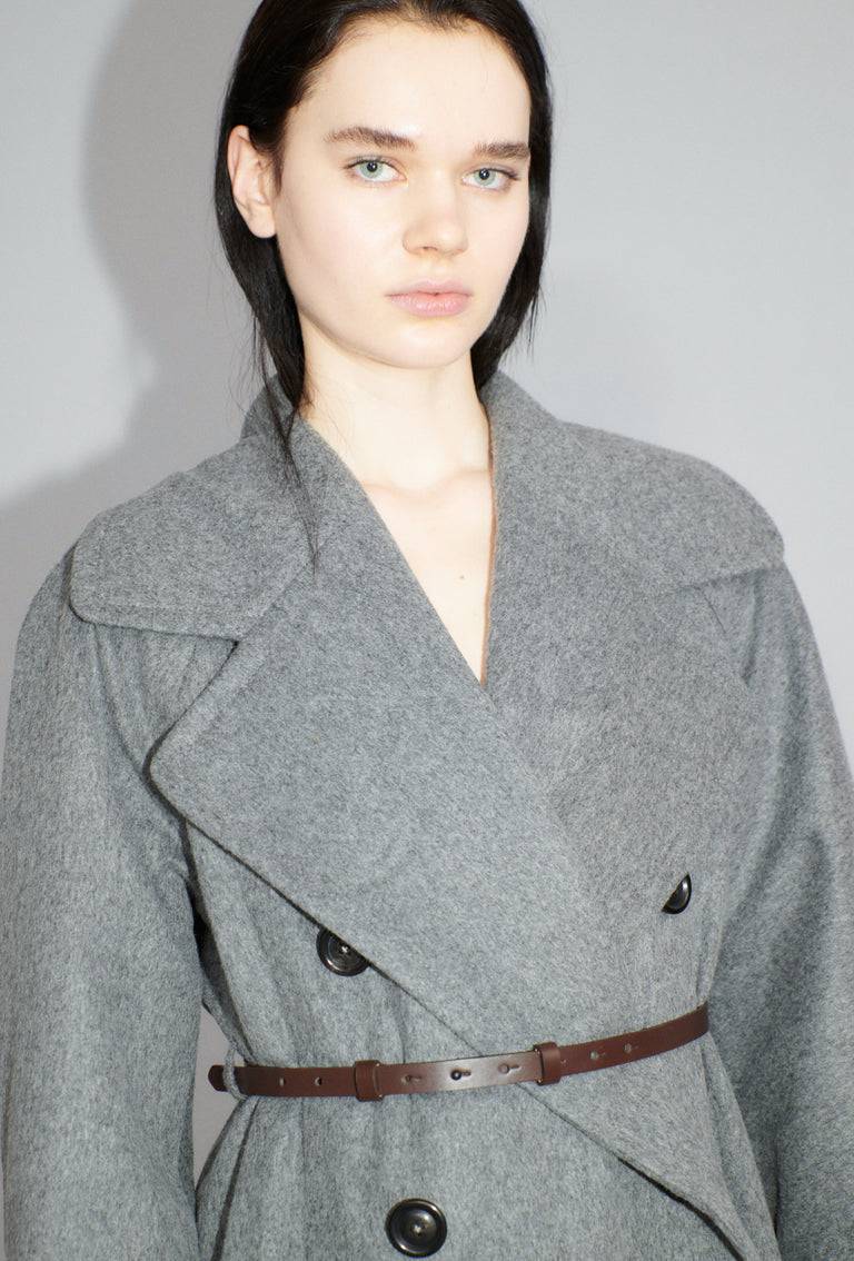 Odeeh Original Light Loden Mantel, Flannel Grey