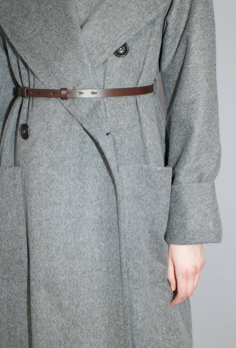 Odeeh Original Light Loden Mantel, Flannel Grey