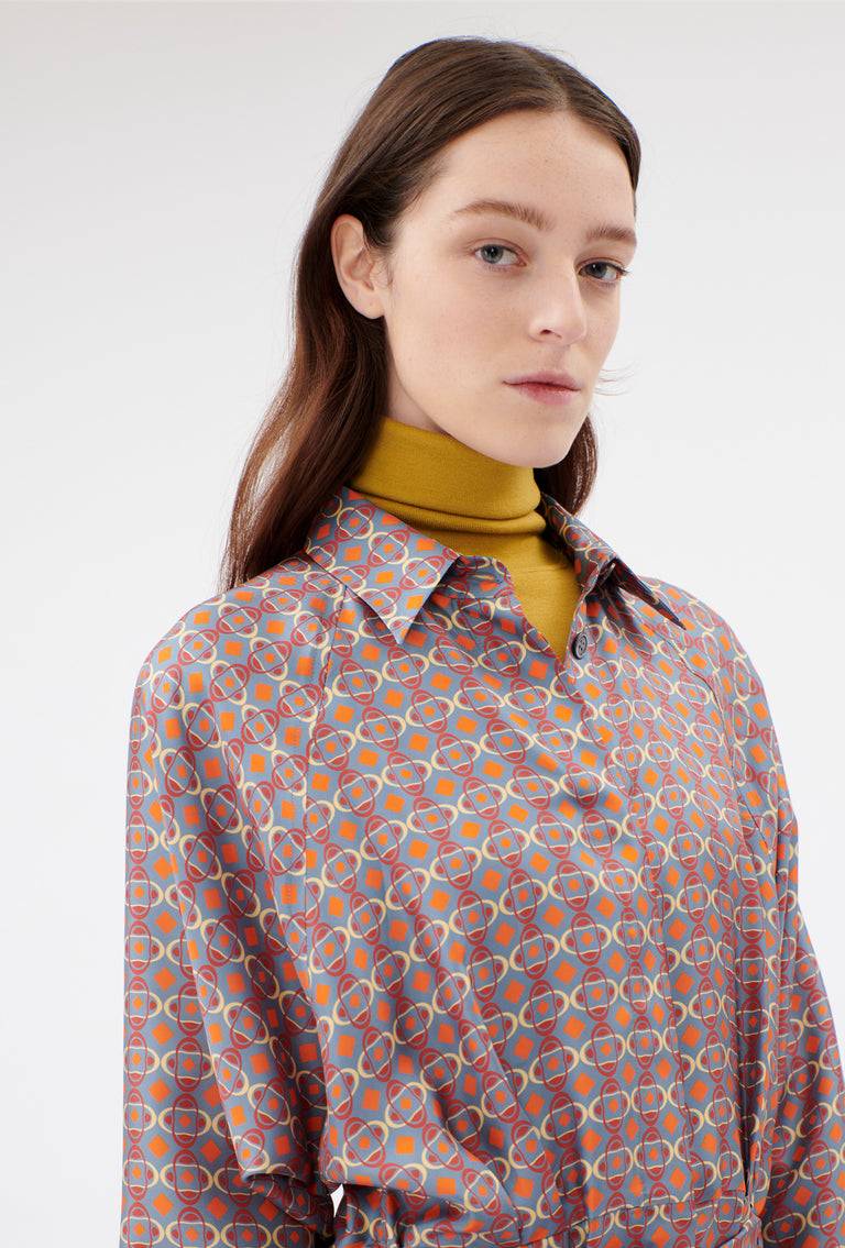 Odeeh Ovals & Squares Kleid, Stone