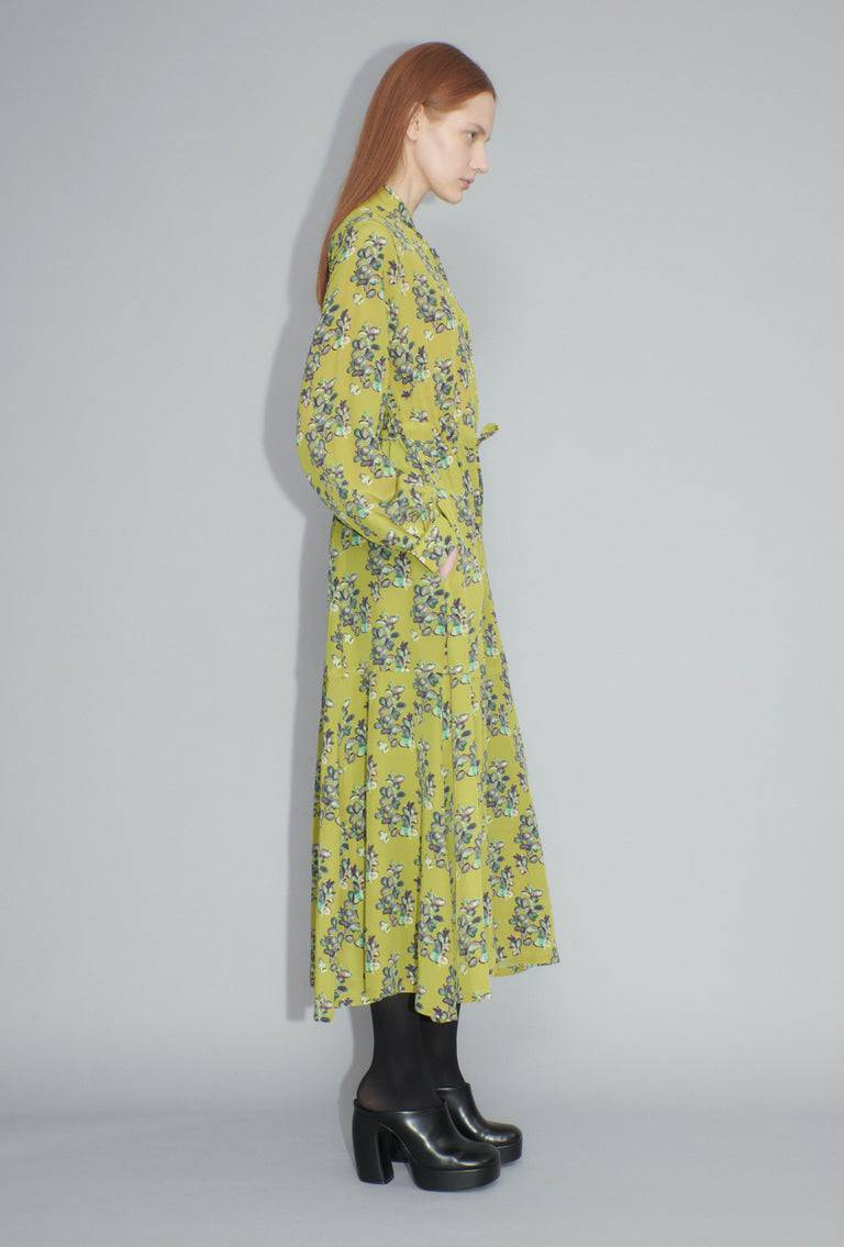 Odeeh Painted Blossoms Kleid, Citrine