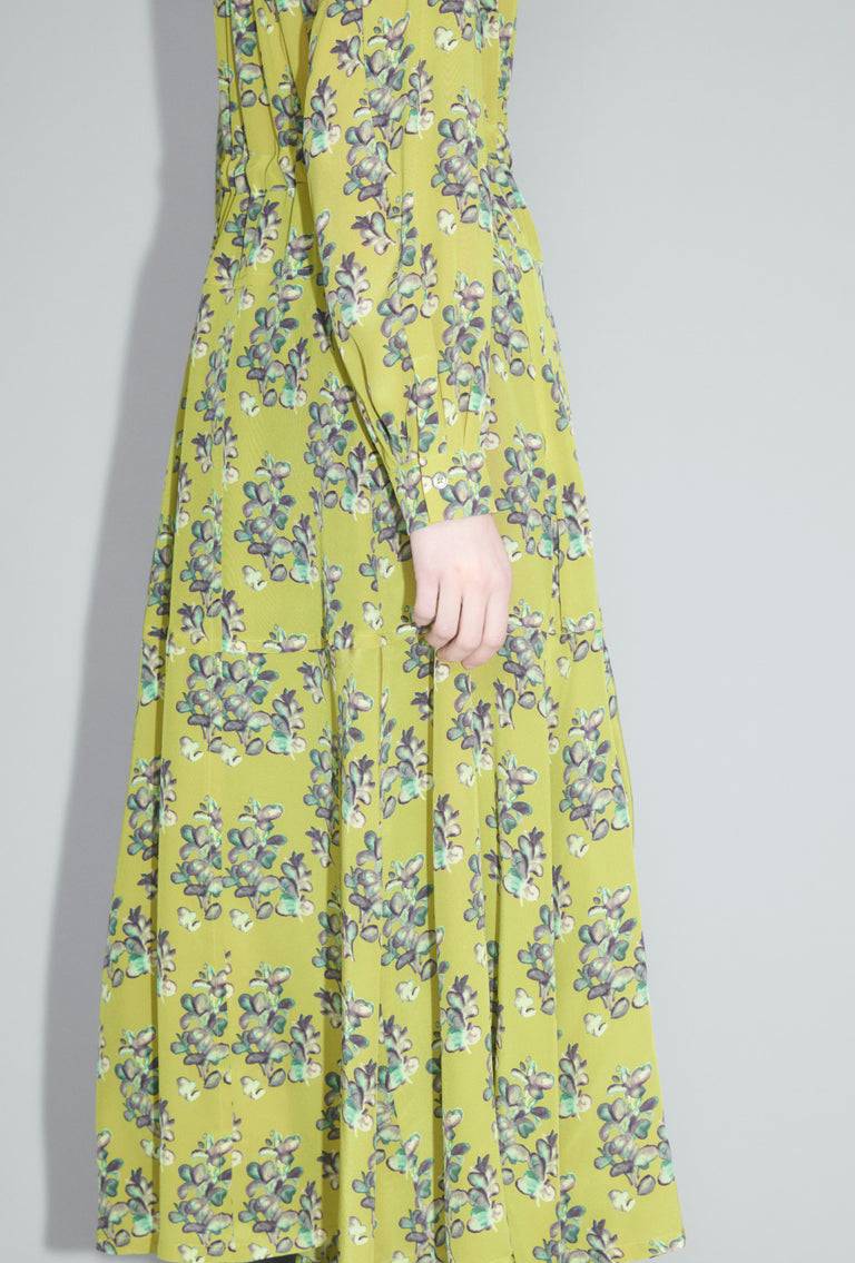 Odeeh Painted Blossoms Kleid, Citrine