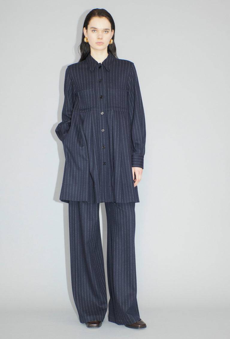 Odeeh Pin Stripe Jersey Hose, Navy