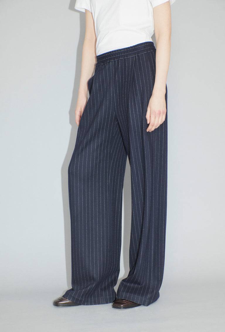 Odeeh Pin Stripe Jersey Hose, Navy