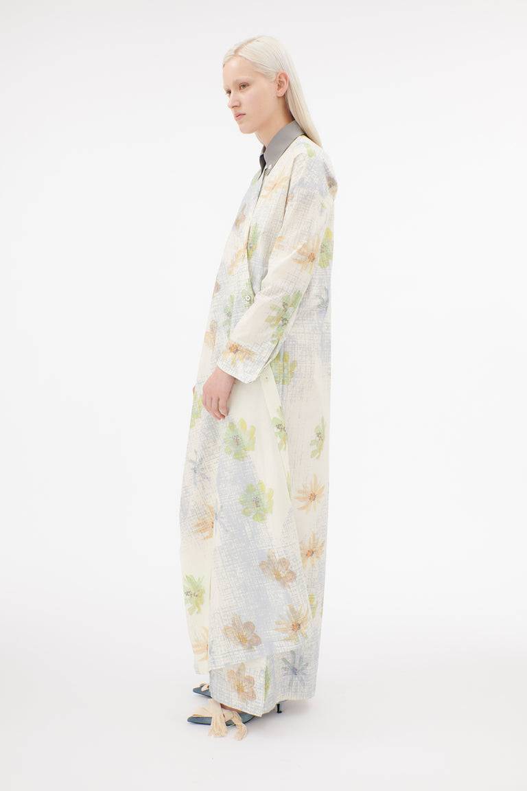 Odeeh Pixelated Daisies Kleid, Birch