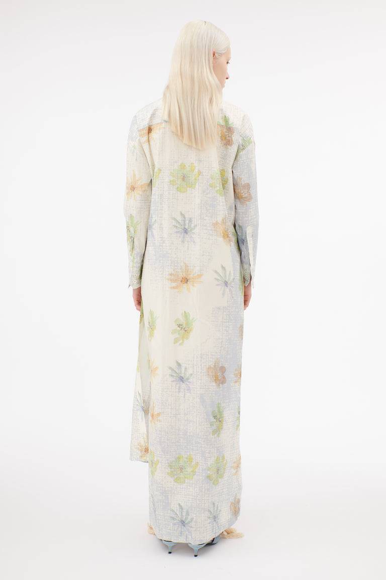 Odeeh Pixelated Daisies Kleid, Birch