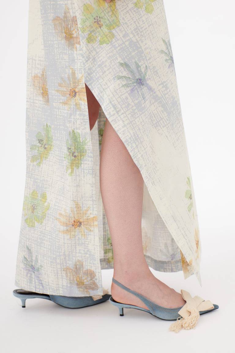 Odeeh Pixelated Daisies Kleid, Birch