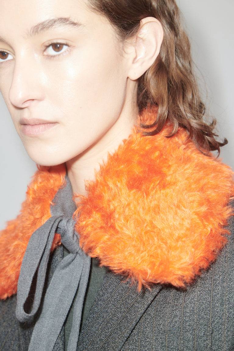 Odeeh Plush Schalkragen, Glowing Orange