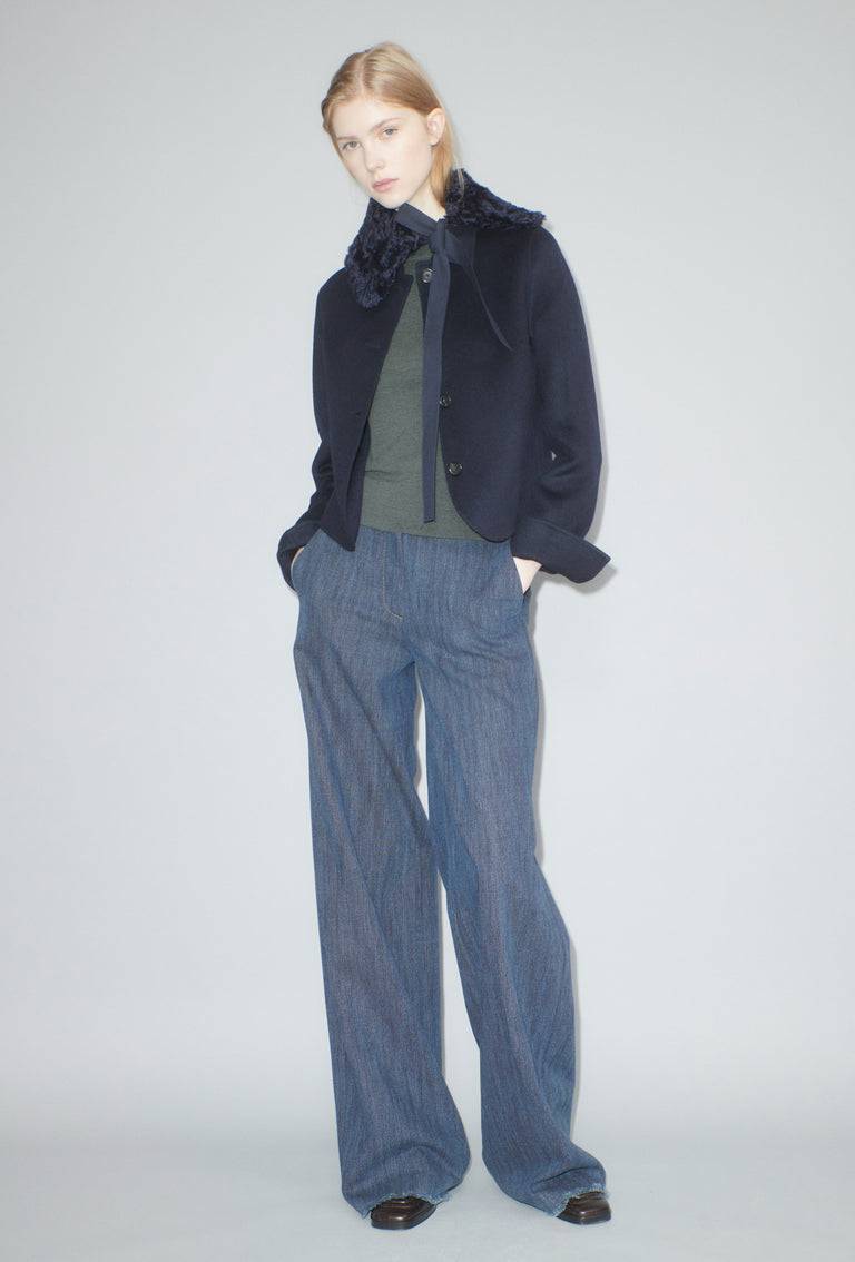 Odeeh Plush Schalkragen, Navy