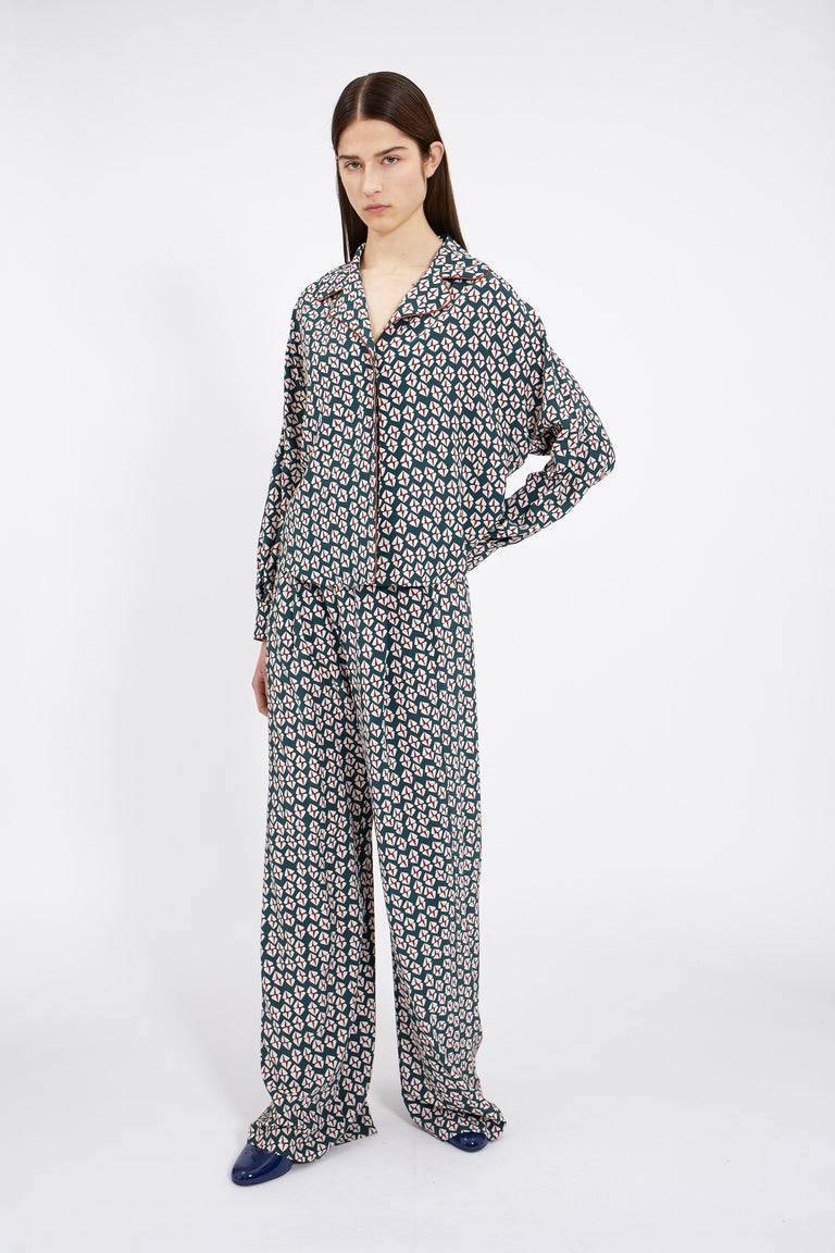 Odeeh Prisms Bluse, Juniper