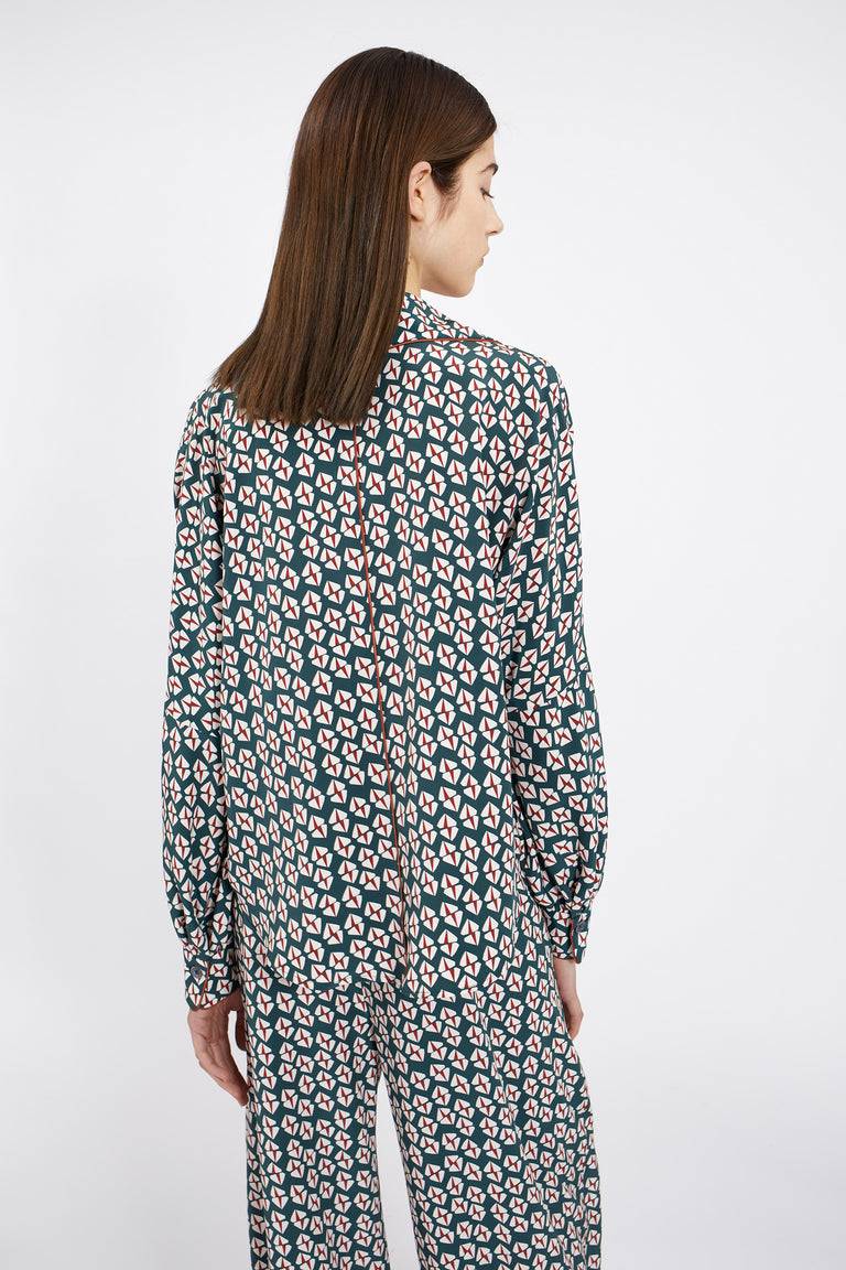 Odeeh Prisms Bluse, Juniper