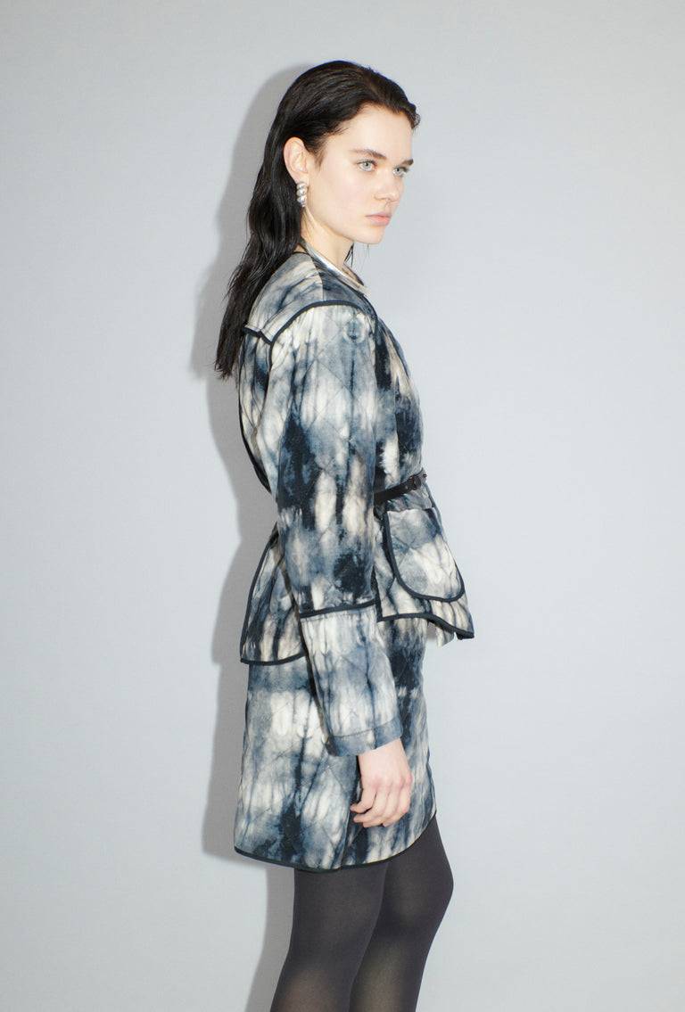 Odeeh Quilted Tie-Dye Jacke, Ink