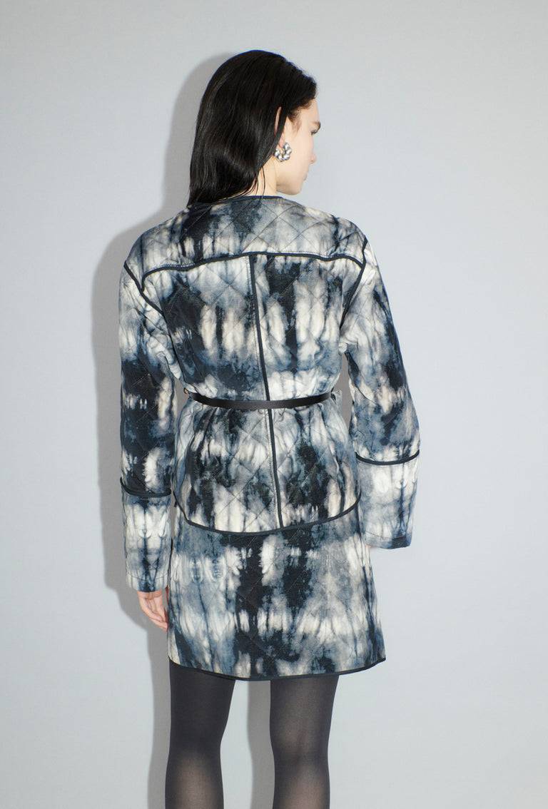 Odeeh Quilted Tie-Dye Jacke, Ink
