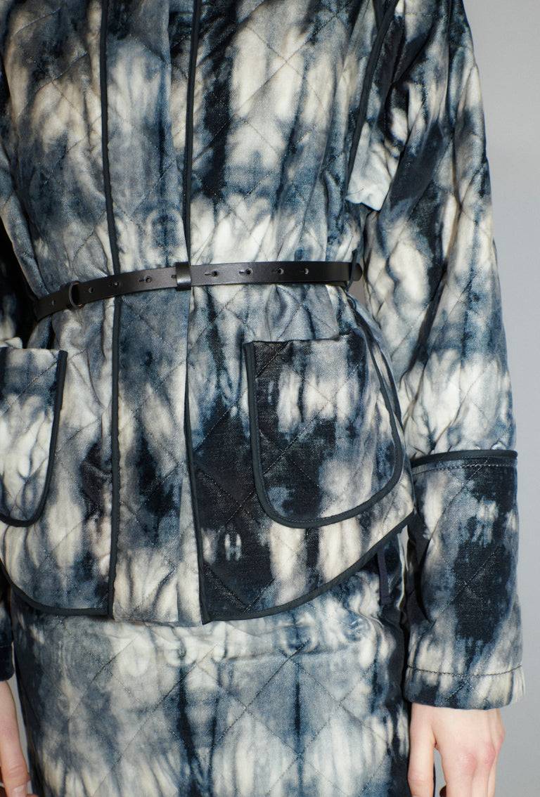 Odeeh Quilted Tie-Dye Jacke, Ink