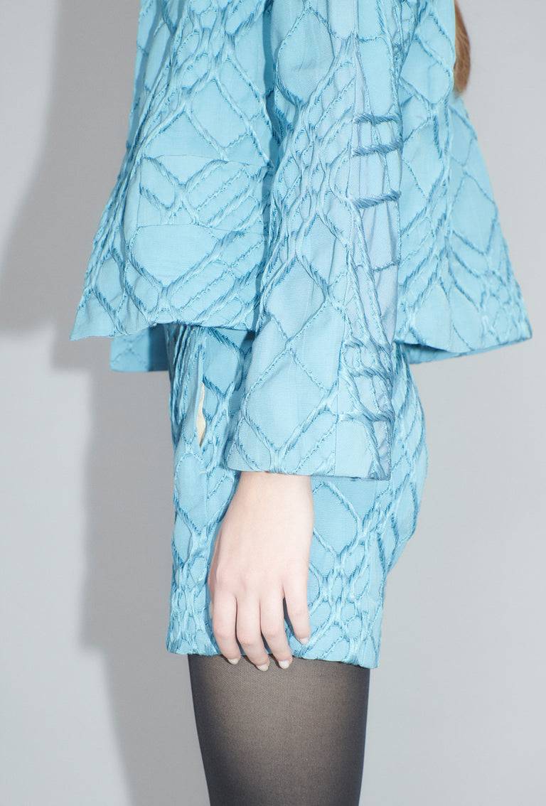 Odeeh Relief Rhombs Jacke, Himmelblau