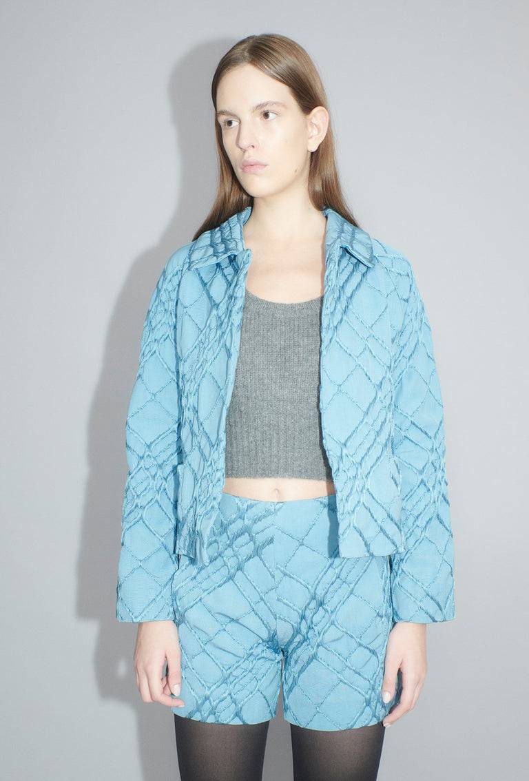 Odeeh Relief Rhombs Jacke, Himmelblau