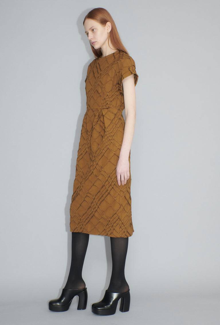 Odeeh Relief Rhombs Kleid, Shellac