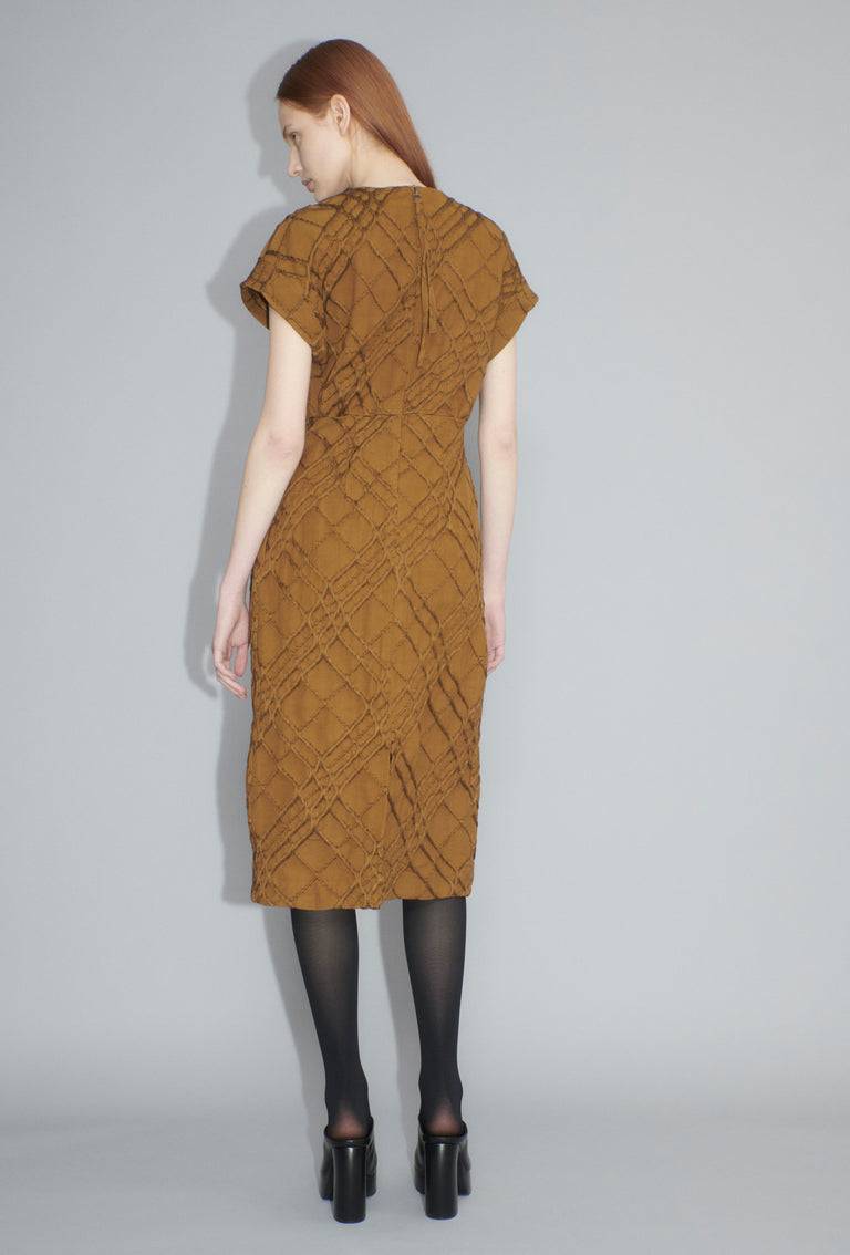 Odeeh Relief Rhombs Kleid, Shellac