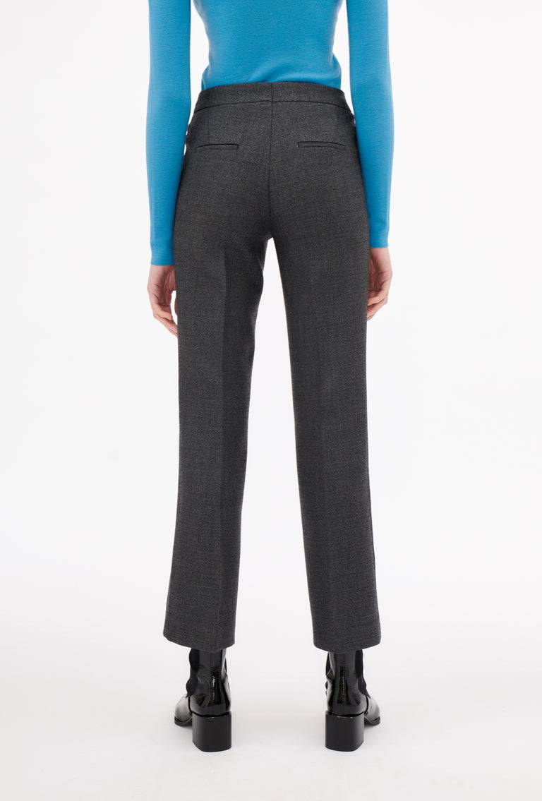 Odeeh Savile Row Wool Pique Hose, Charcoal