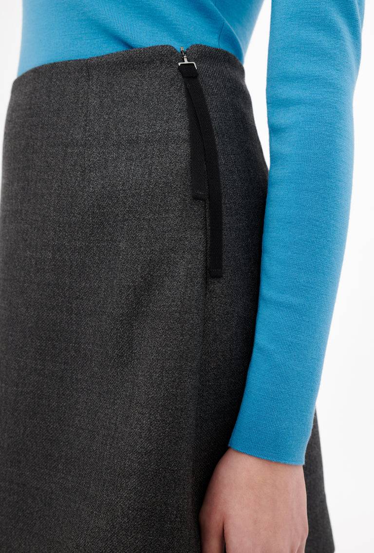 Odeeh Savile Row Wool Pique Rock, Charcoal