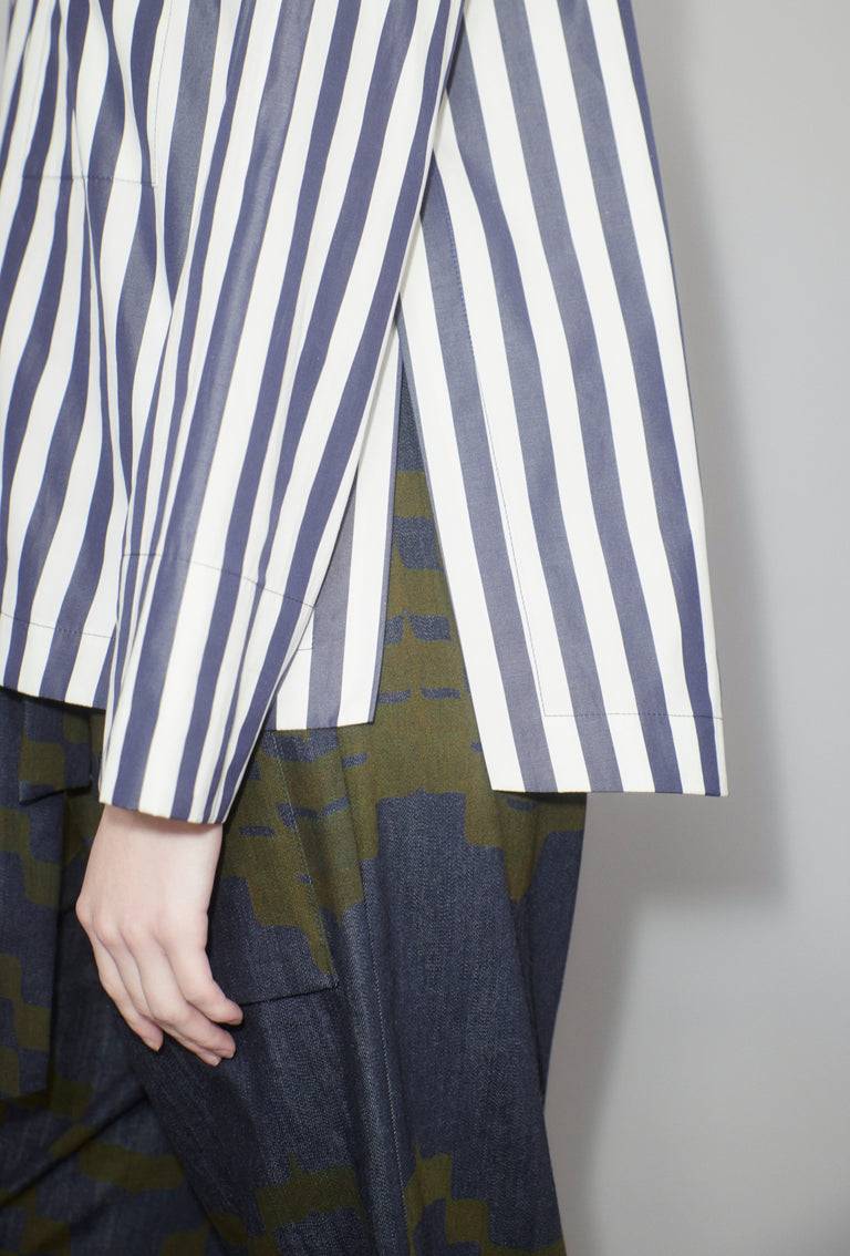 Odeeh Shirt Stripe Bluse, Navy White
