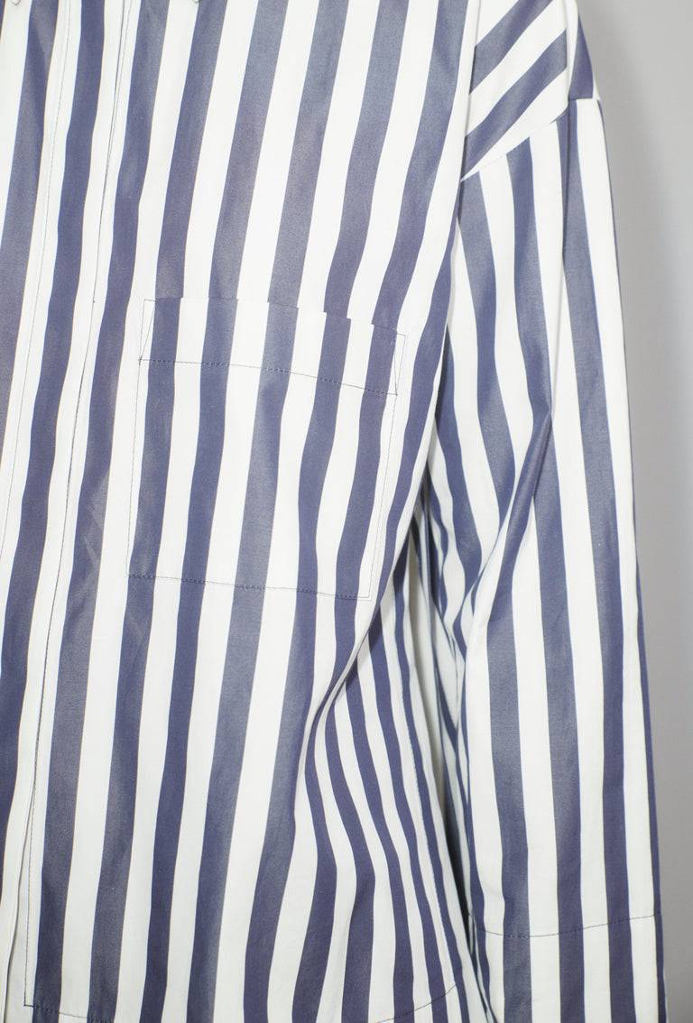 Odeeh Shirt Stripe Bluse, Navy White