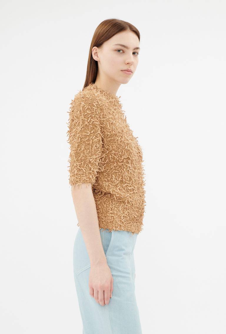Odeeh Snippets Pullover, Brown Sugar