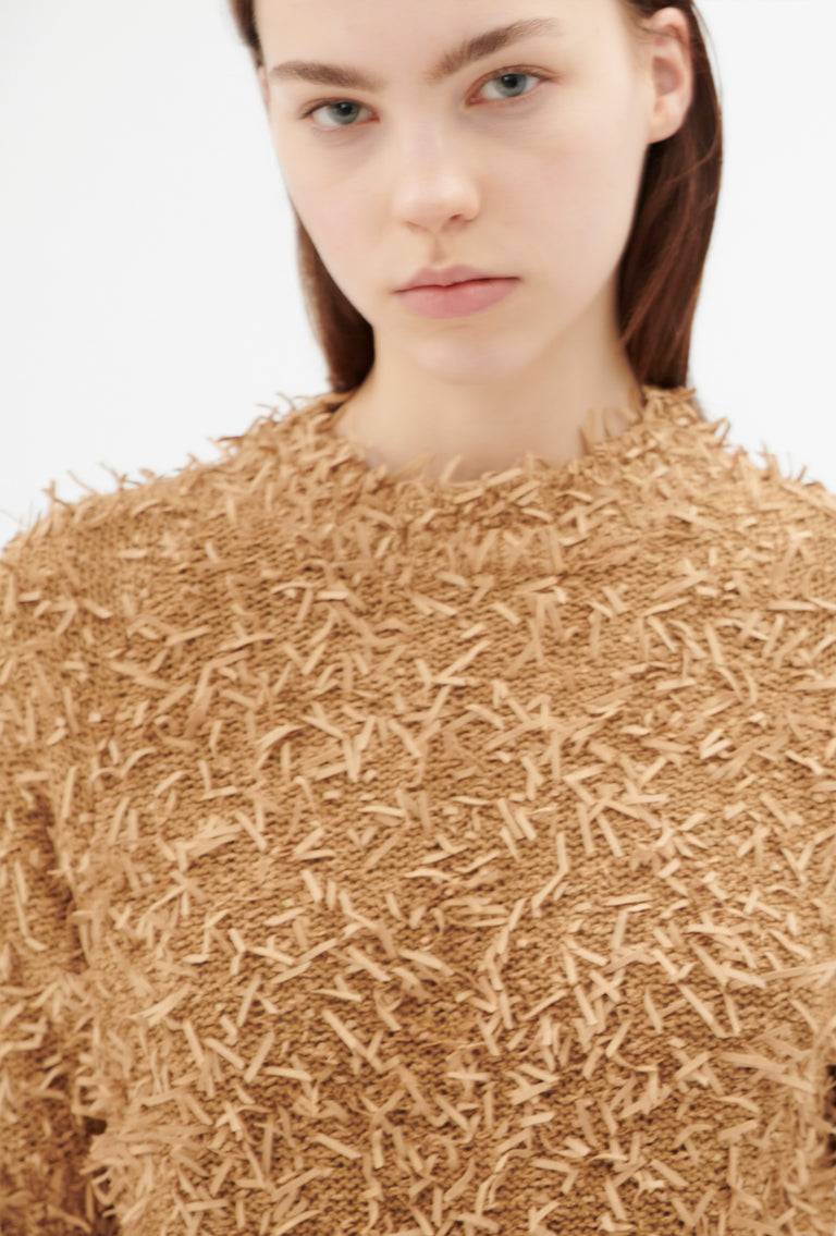 Odeeh Snippets Pullover, Brown Sugar