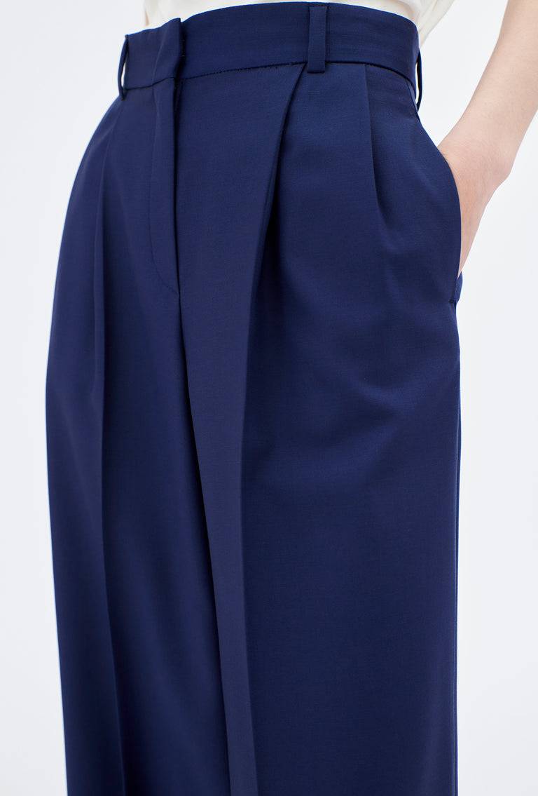 Odeeh Soft Wool Gabardine Hose, Ink