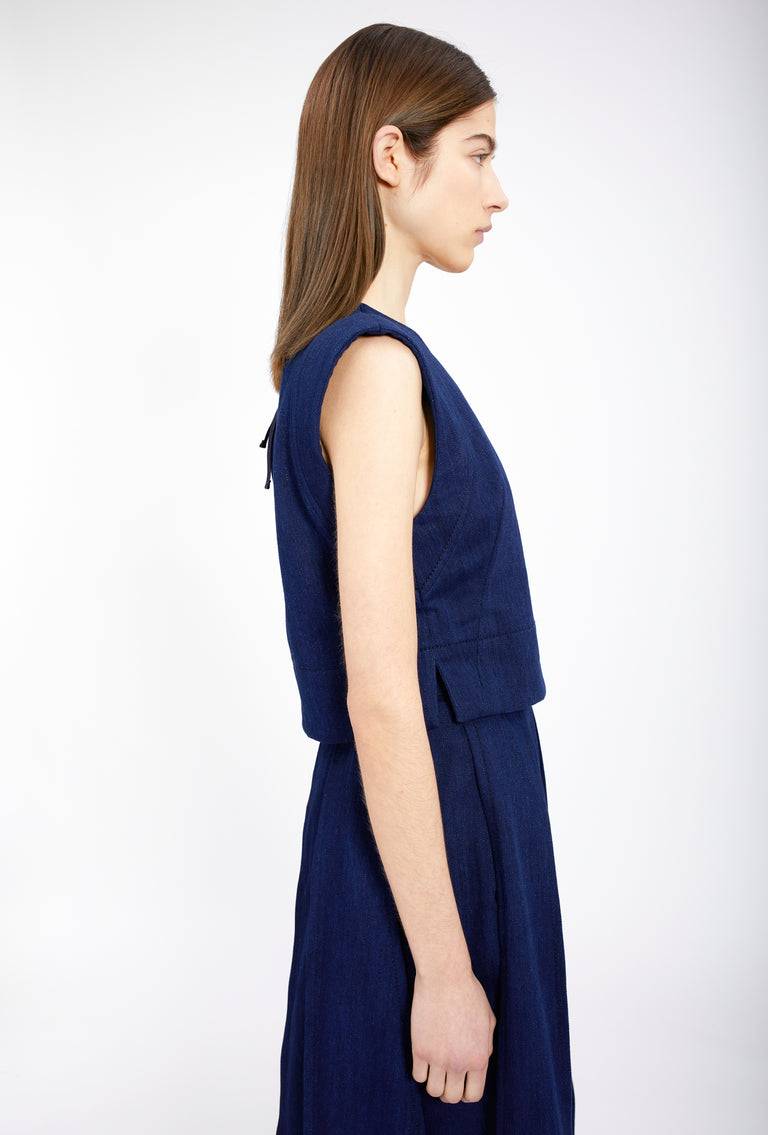 Odeeh Stretch Denim Shirt, Marine