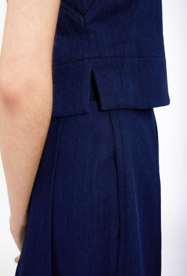 Odeeh Stretch Denim Shirt, Marine