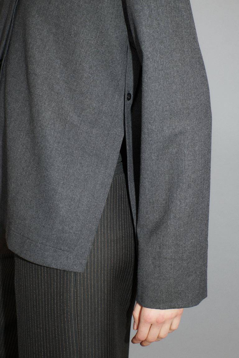 Odeeh Stretch Flannel Bluse, Granite