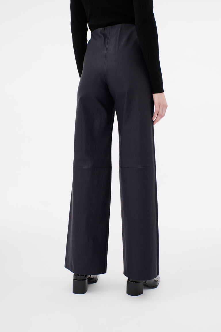 Odeeh Stretch Lamb Nappa Hose, Blackblue