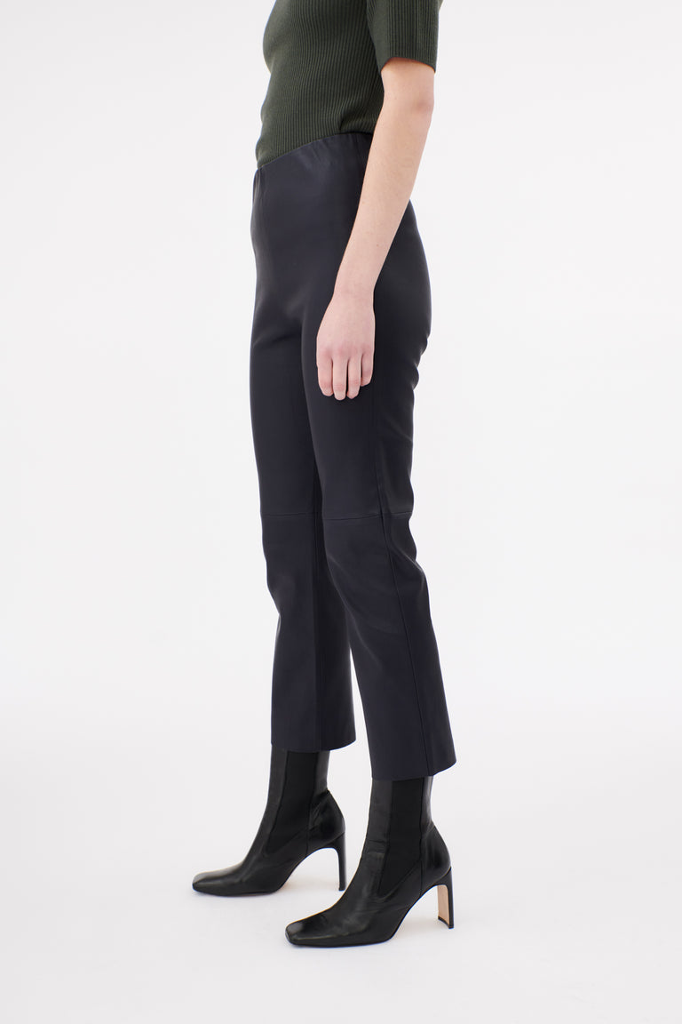 Odeeh Stretch Lamb Nappa Hose, Blackblue