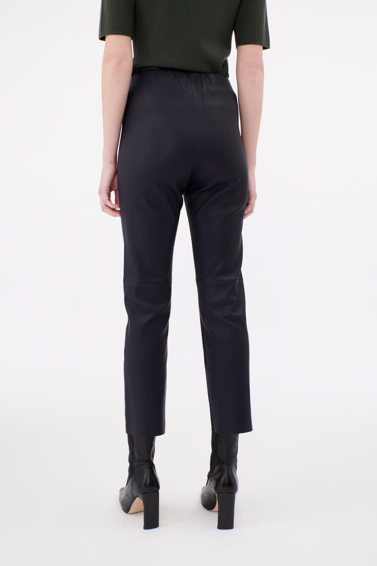 Odeeh Stretch Lamb Nappa Hose, Blackblue