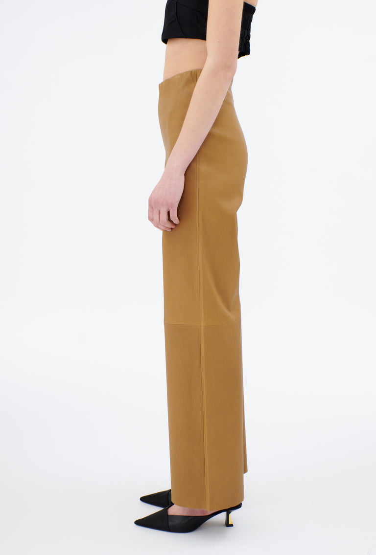 Odeeh Stretch Lamb Nappa Hose, Tiger's Eye