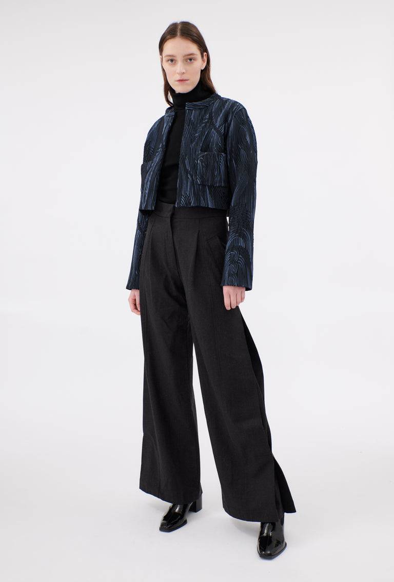 Odeeh Stretch Matelassè Jacke, Ink