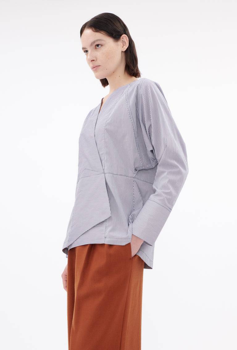 Odeeh Stripes Bluse, Navy White